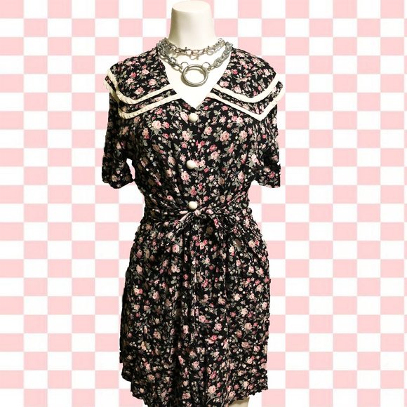 Vintage Gothic Pin-Up Dress - Picture 1 of 3